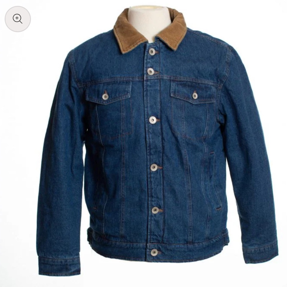 New Wyoming Traders Denim Jacket XL Western Sherpa Lined Jean‎ Cowboy Trucker